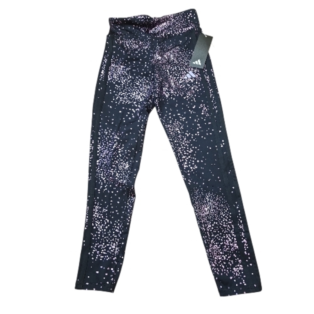NWT 🏷️ADIDAS Kids Black and Pink Leggings